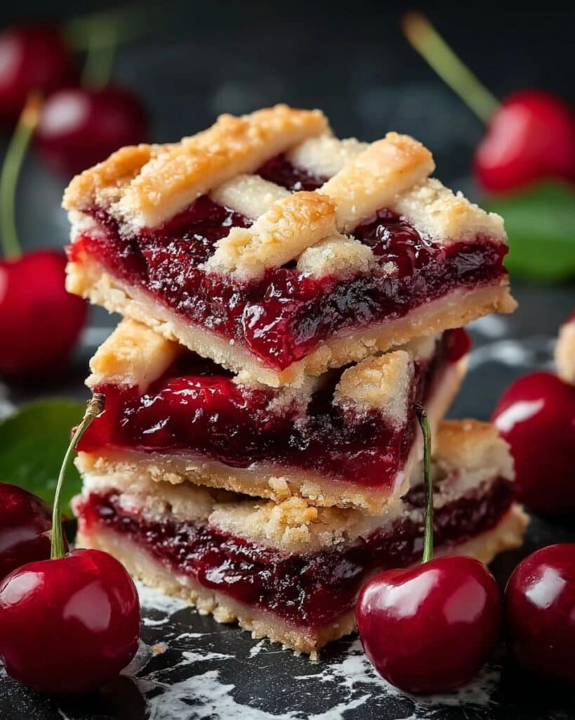 Easy Cherry Pie Bars Recipe