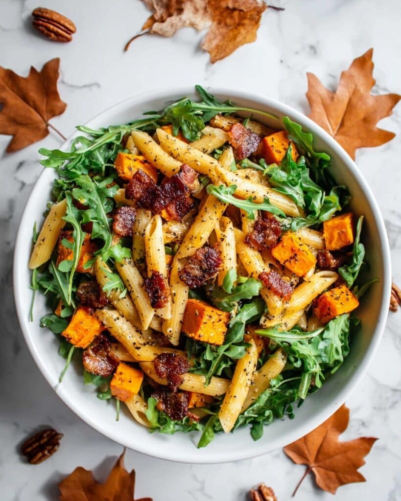 Sweet Potato & Bacon Pasta Salad Recipe