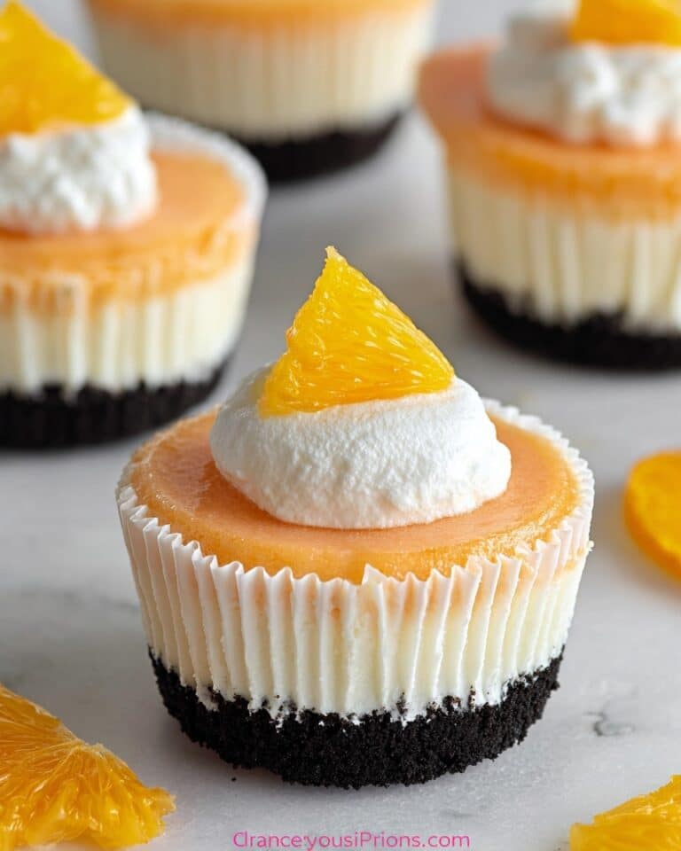 Orange Creamsicle Mini Cheesecakes Recipe