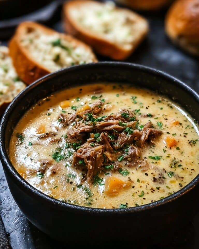 Hearty Creamy Philly Cheese Steak Soup for Cozy Nights Recipe