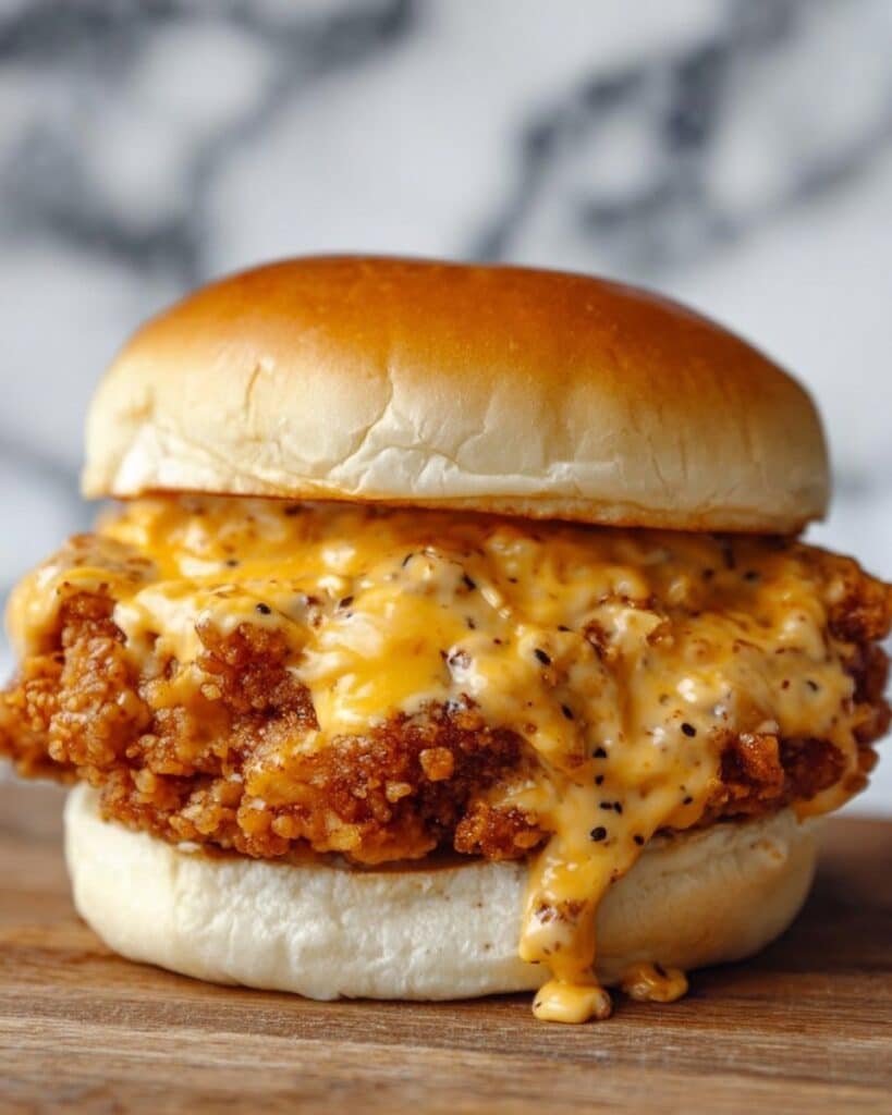 Cajun Chicken Sloppy Joes with Creamy Cheese Sauce Recipe