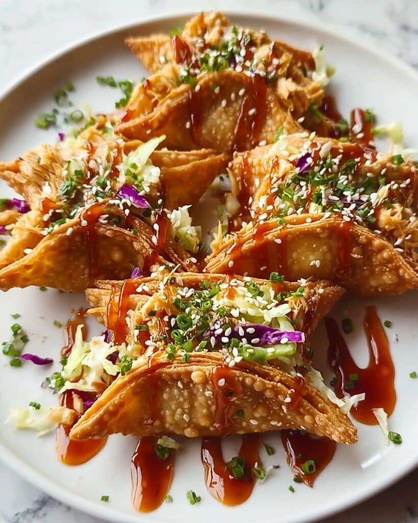 Crispy Chicken Wonton Tacos Recipe