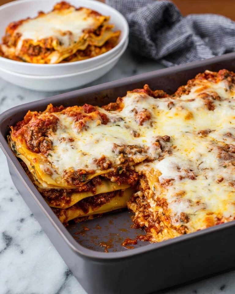 Easy Baked Ravioli Lasagna Recipe