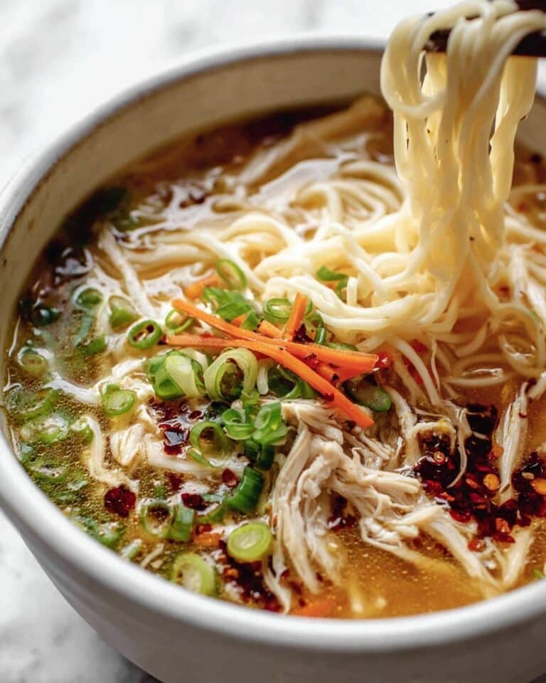 Aromatic Ginger Scallion Chicken Noodle Soup Recipe