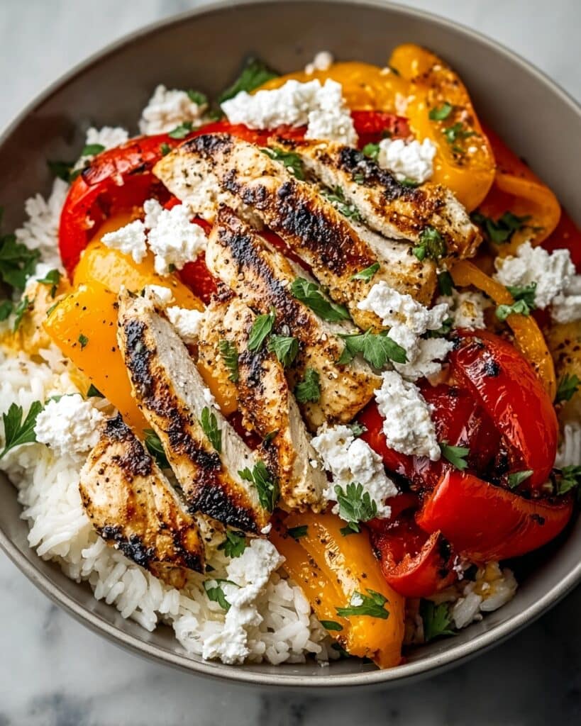 Baked Chicken with Crispy Feta & Zesty Vinaigrette Recipe