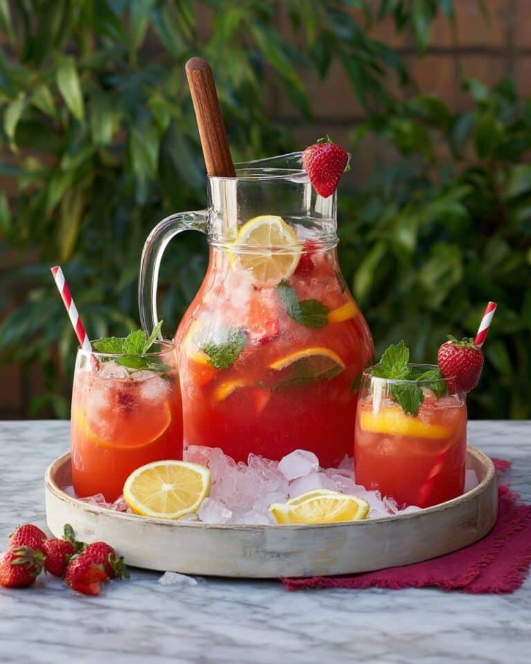 Stevia Sweetened Strawberry Lemonade Recipe