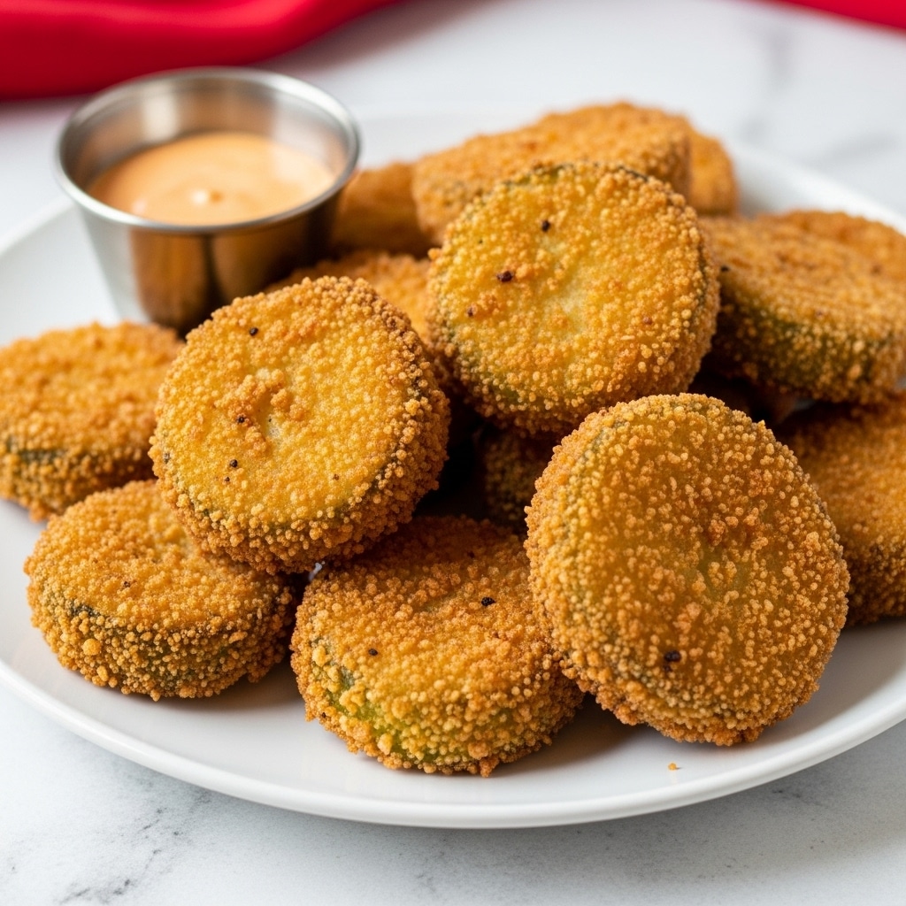 Fried Pickles with Creamy Dipping Sauce Recipe