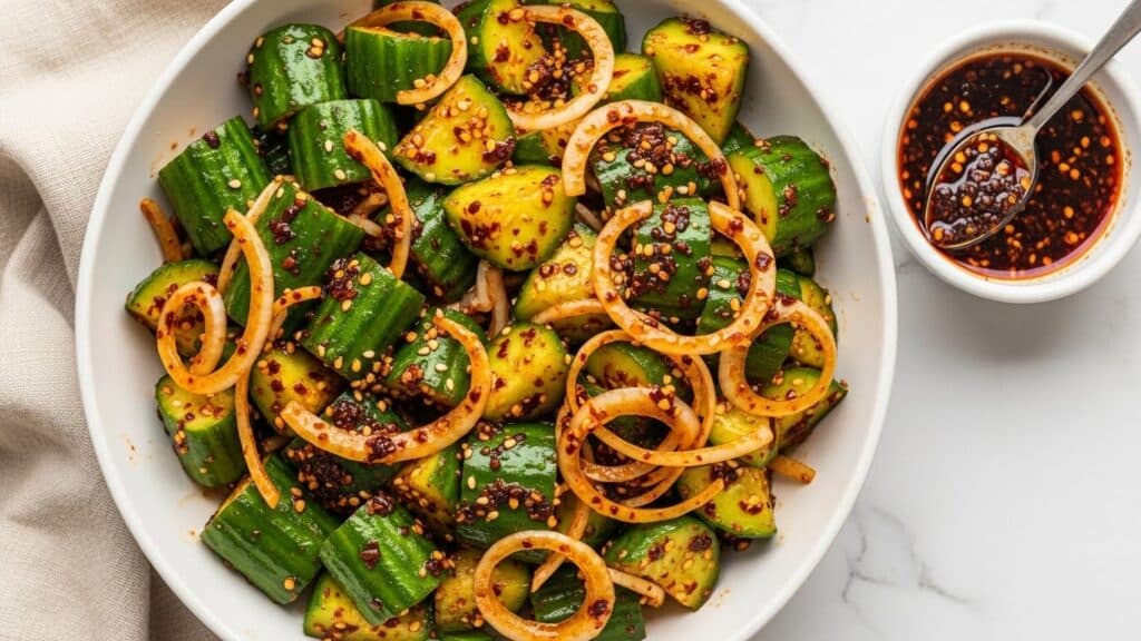 Spicy Asian Cucumber Salad Recipe