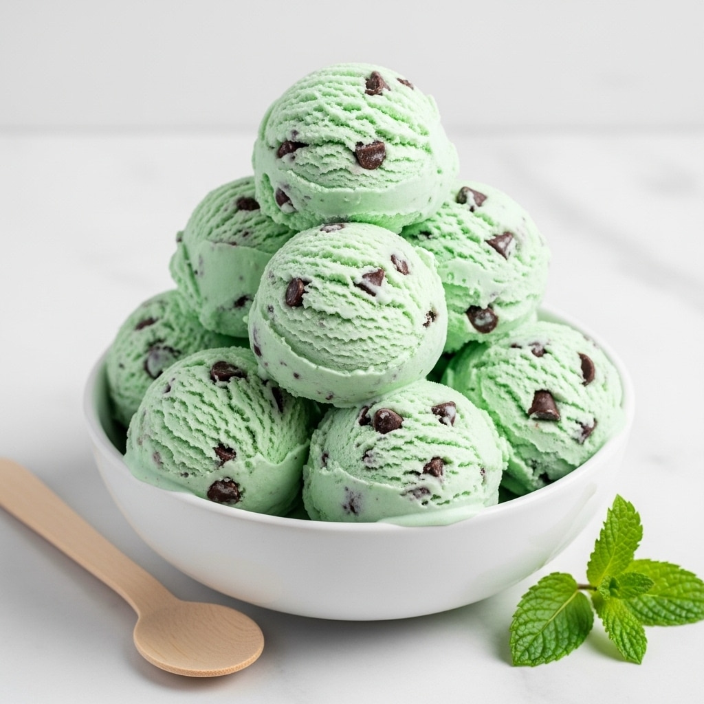 Dairy-Free Mint Chocolate Chip Ice Cream Recipe