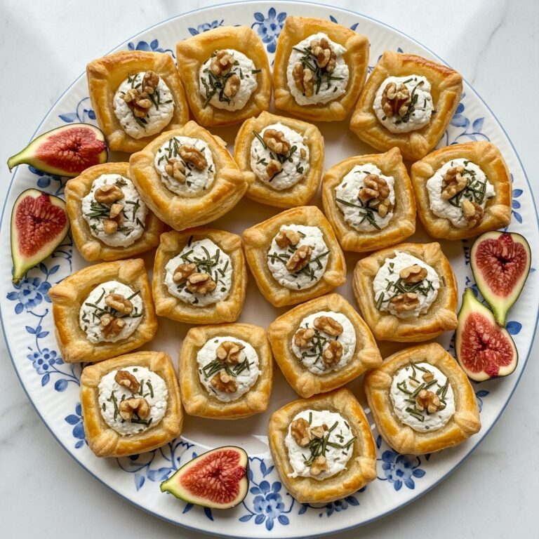 Fig & Goat Cheese Puff Pastry Bites Recipe