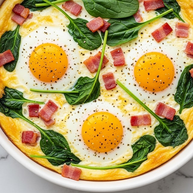 Ham and Cheddar Spinach Frittata Recipe