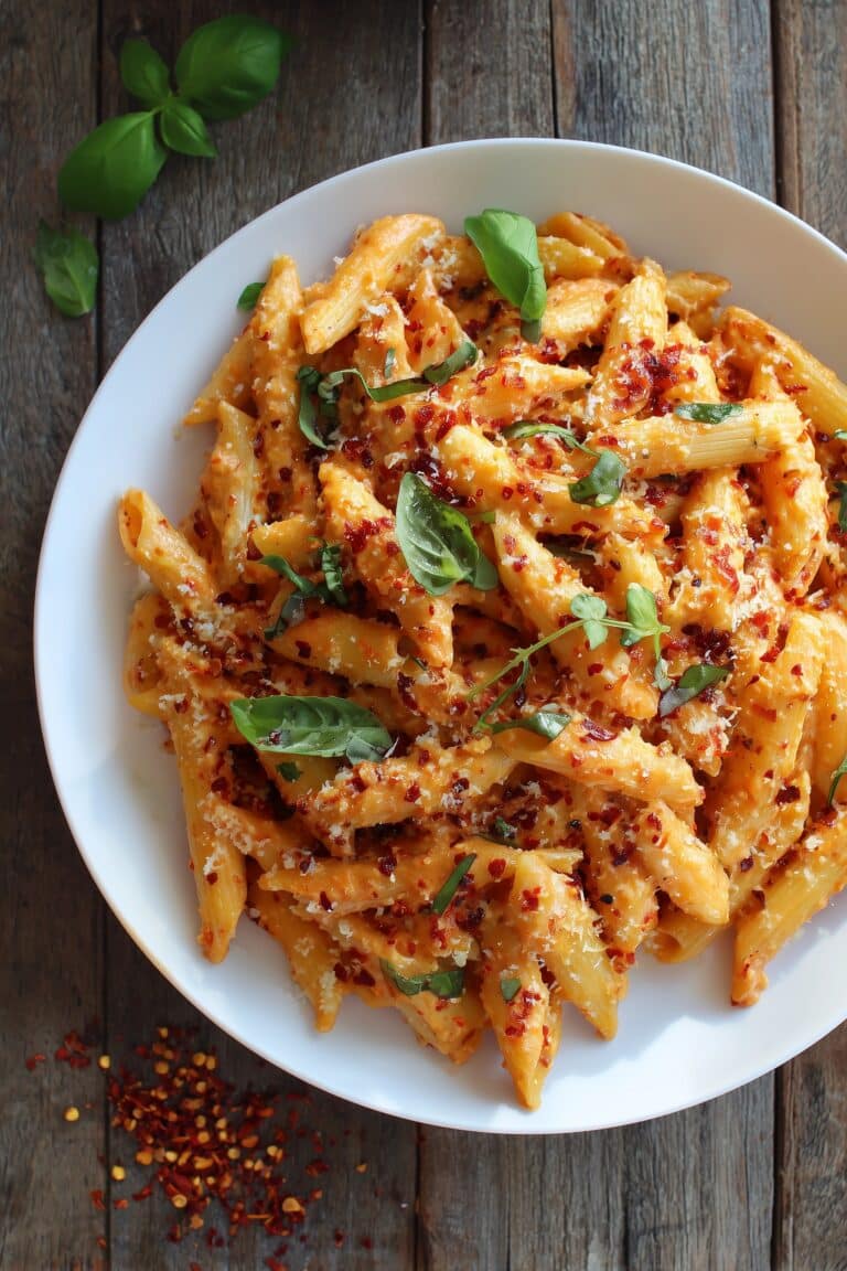 Harissa Chickpea Pasta Recipe