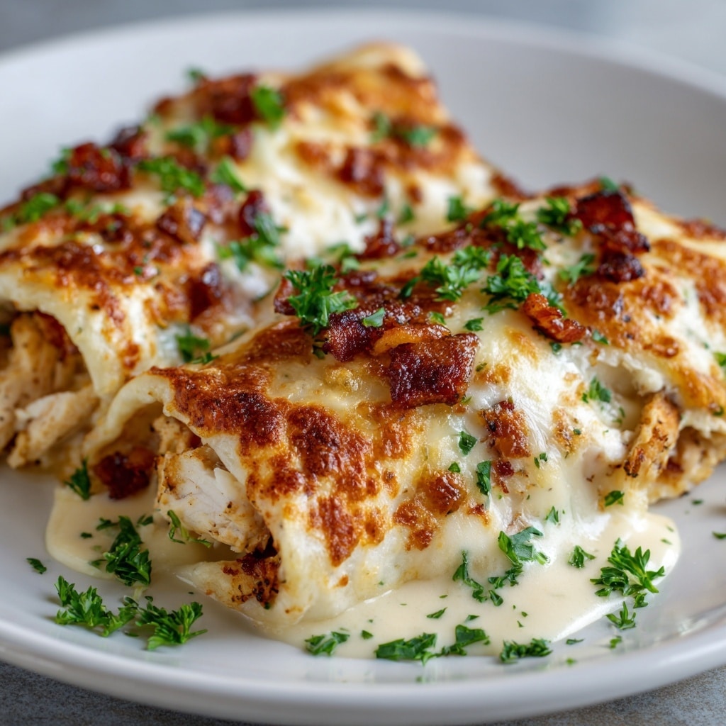 Creamy White Chicken Enchiladas Recipe