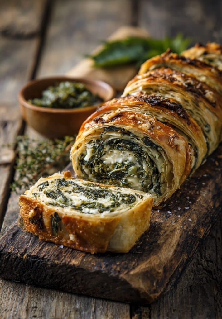 Creamy Spinach Roll-Ups Recipe