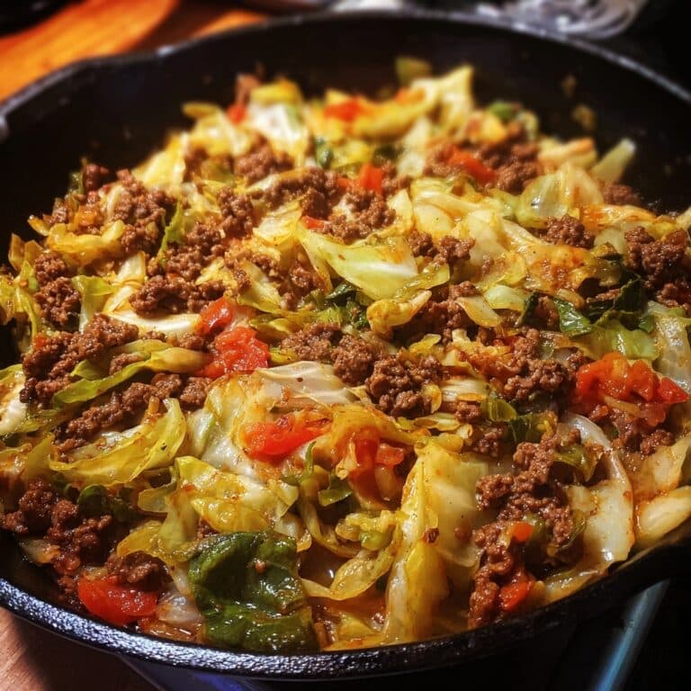 Chinese Ground Beef and Cabbage Stir Fry Recipe