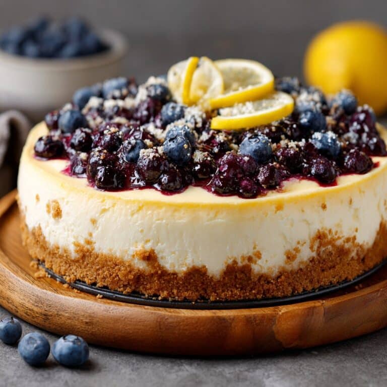 Lemon Blueberry Cheesecake Recipe