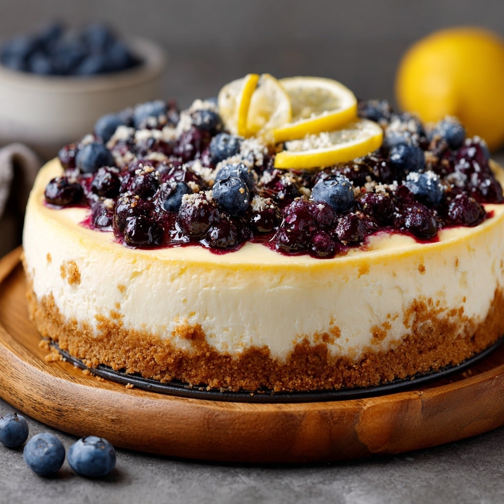 Lemon Blueberry Cheesecake Recipe - Recipe Image