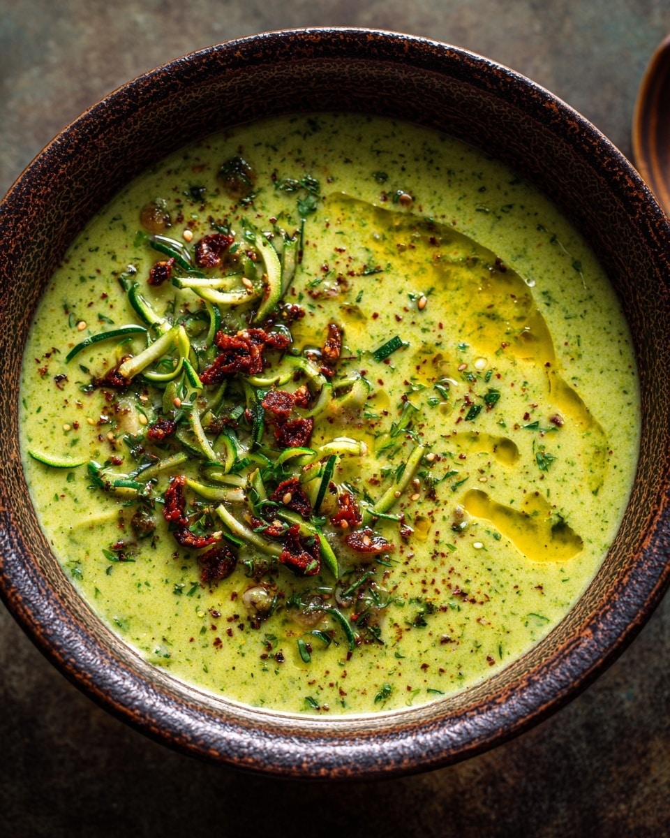 Creamy Poblano Potato Soup with Savory Soyrizo Rice Recipe - Recipe Image