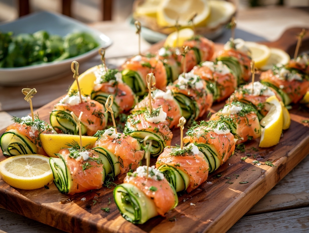 Smoked Salmon Roll-Ups Recipe - Recipe Image