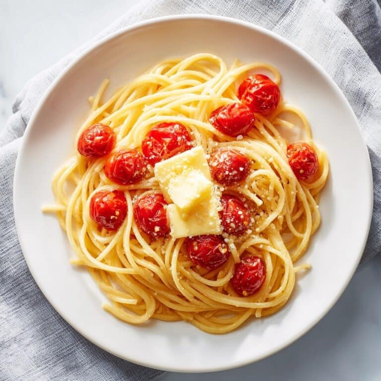 Spaghetti with Cherry Tomatoes and Parmesan Cheese Recipe