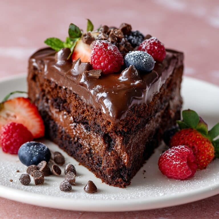 Fudgy Flourless Chocolate Cake Recipe