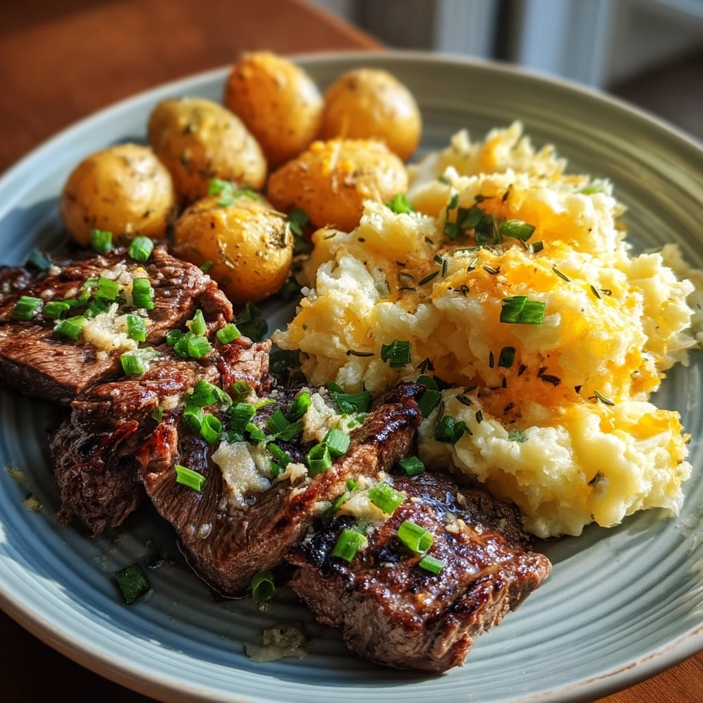 Butternut Squash Garlic Steak Recipe - Recipe Image