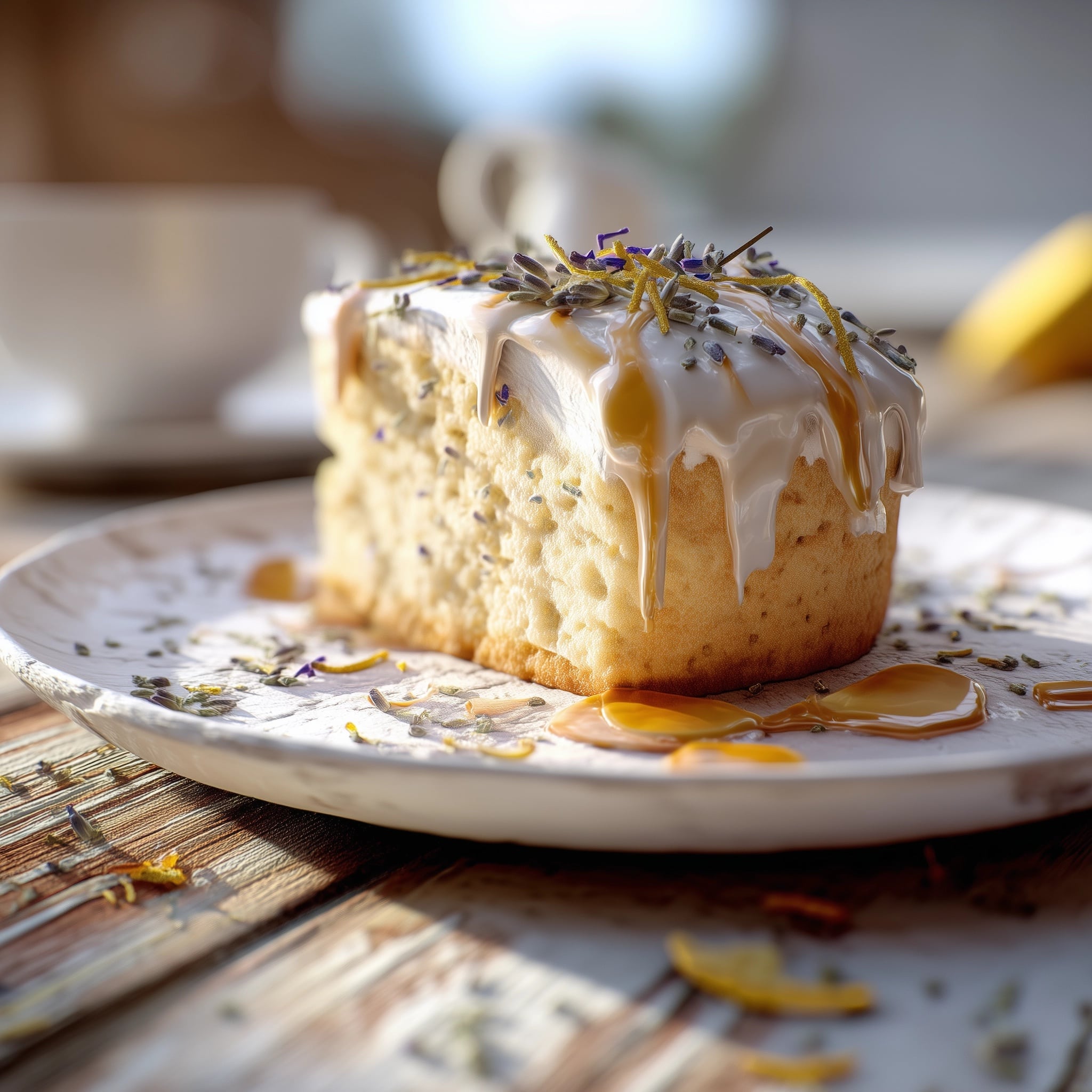 Gluten Free Lemon Poppy Seed Blackberry Cake Recipe - Recipe Image