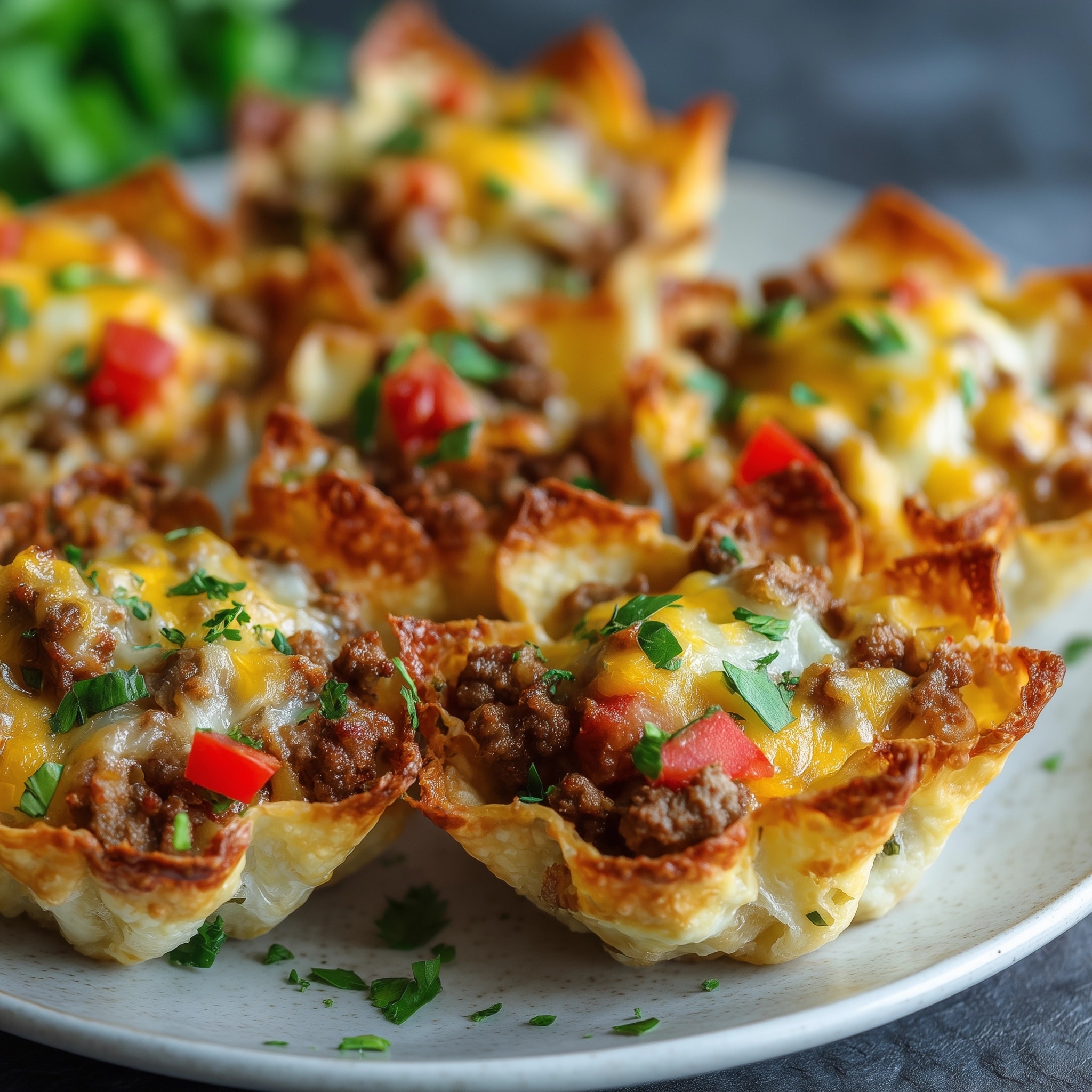 Wonton Taco Cups Recipe