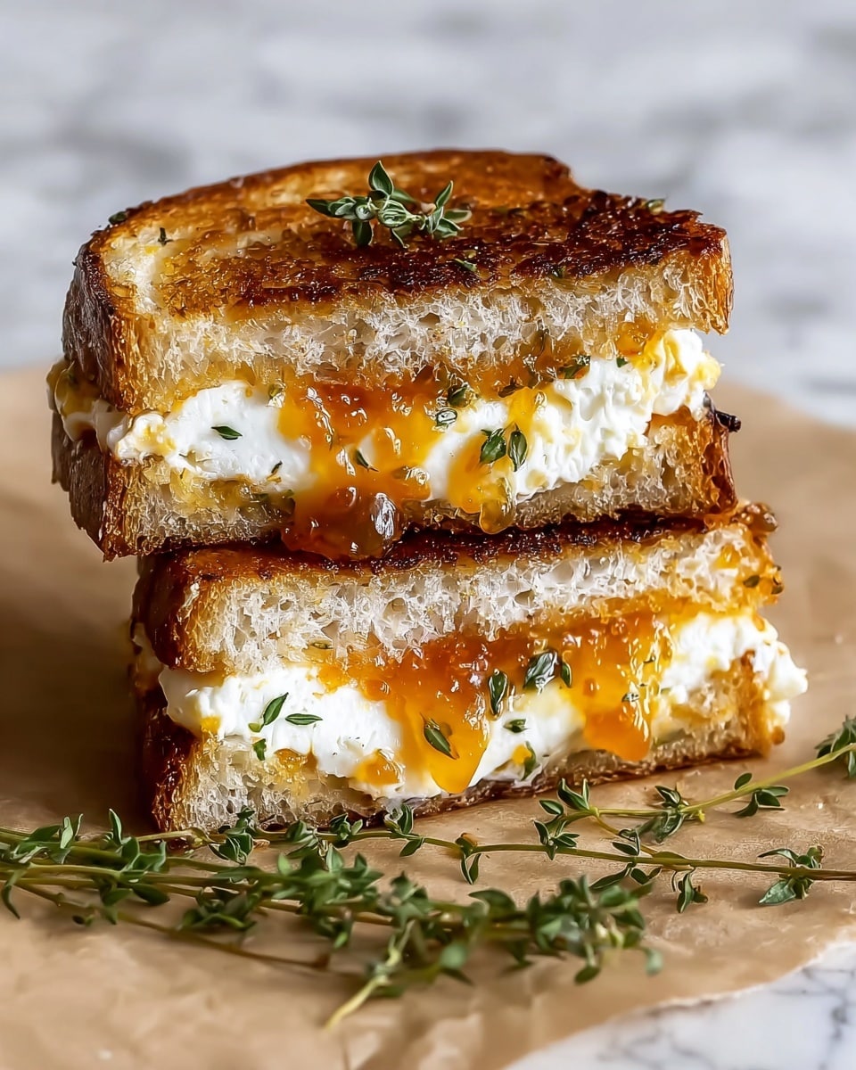 Goat Cheese Grilled Cheese with Honey Recipe - Recipe Image
