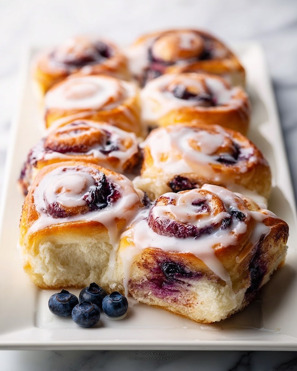 Lemon Blueberry Sweet Rolls Recipe - Recipe Image