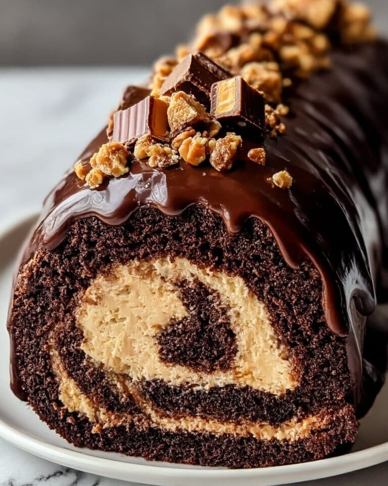 Irresistible Peanut Butter Cup Chocolate Roll Recipe