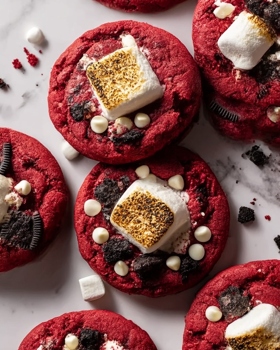 Classic Red Velvet S’mores Cookies Recipe