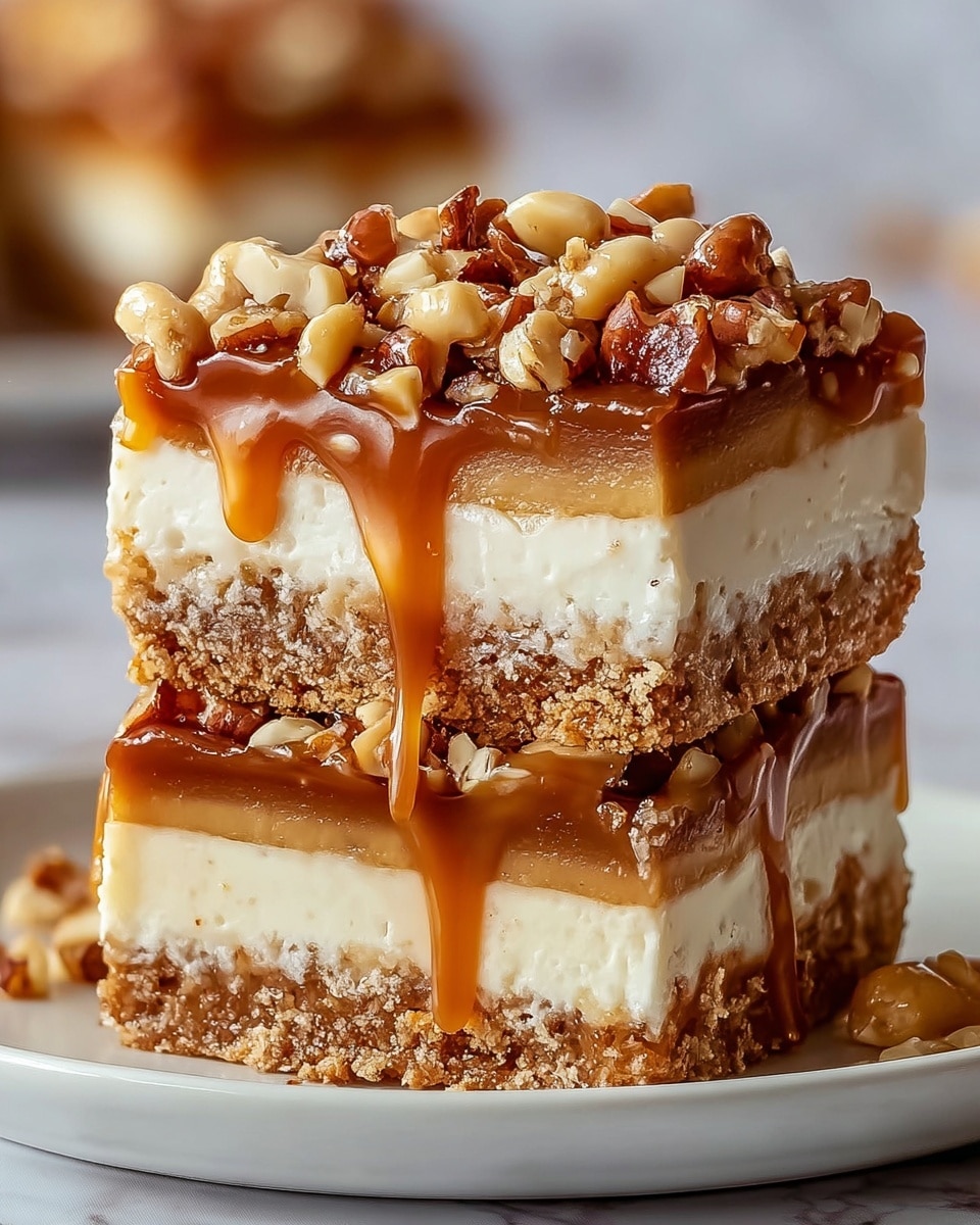 Caramel Apple Cheesecake Bars Recipe - Recipe Image
