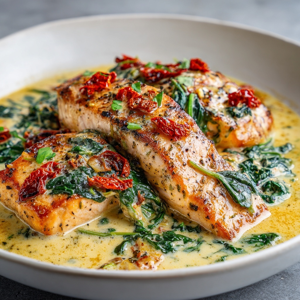 Pesto-Roasted Salmon with Tomatoes and White Beans Recipe