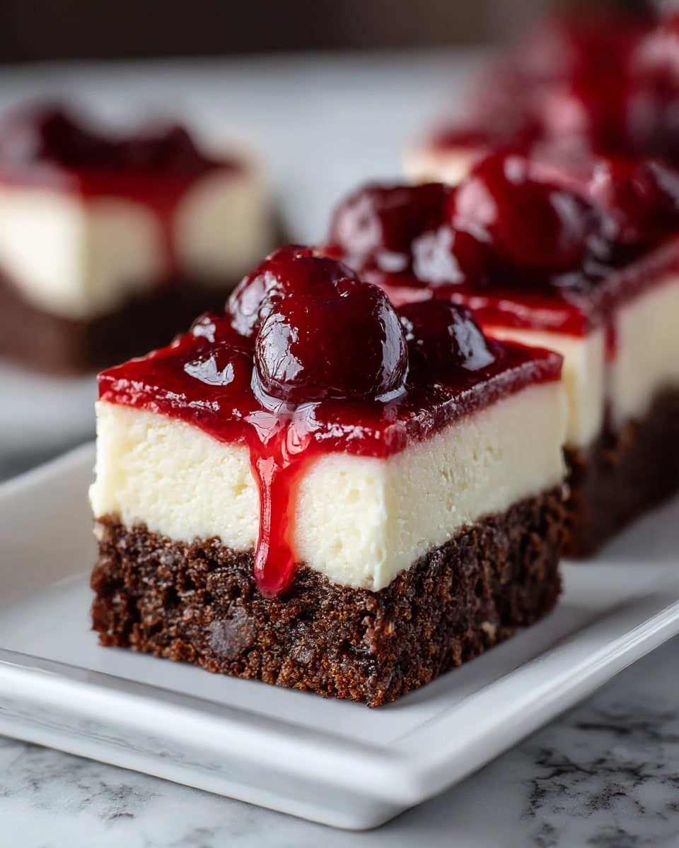 Cherry Cheesecake Brownie Bars Recipe