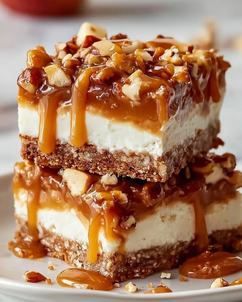 Caramel Apple Cheesecake Bars Recipe
