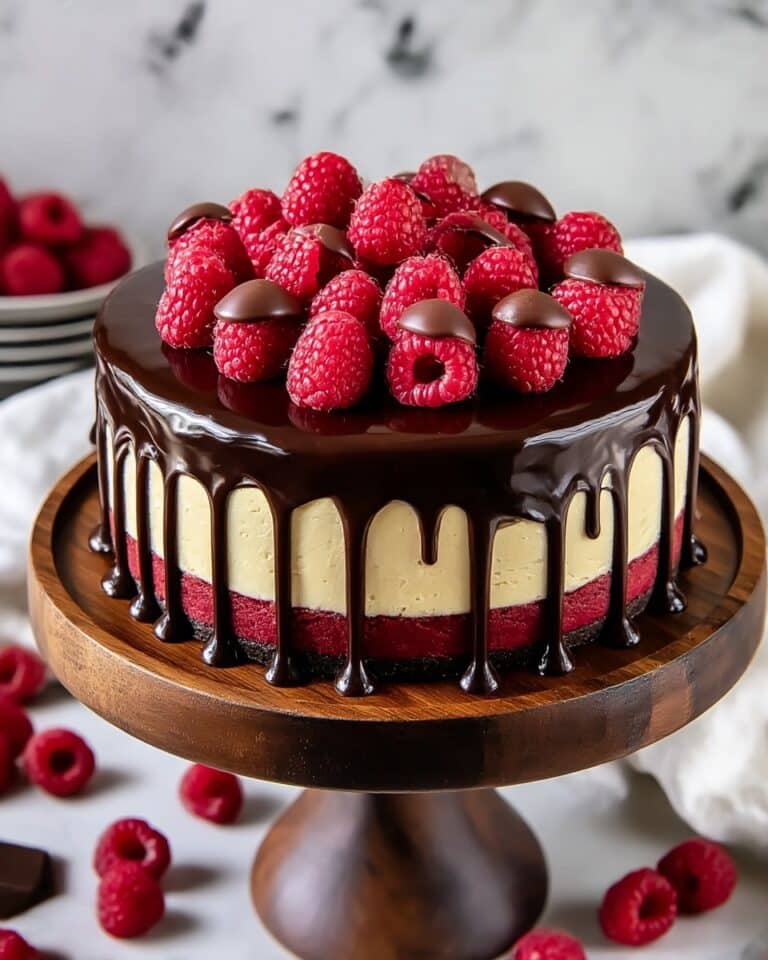 Raspberry Ruby Chocolate Drip Cake Recipe