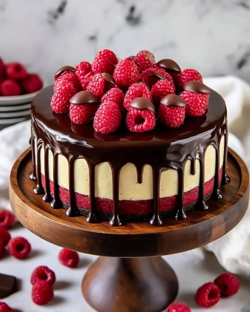 Raspberry Ruby Chocolate Drip Cake Recipe