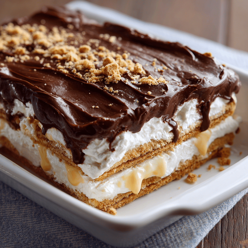 Peanut Butter Lasagna Recipe - Recipe Image