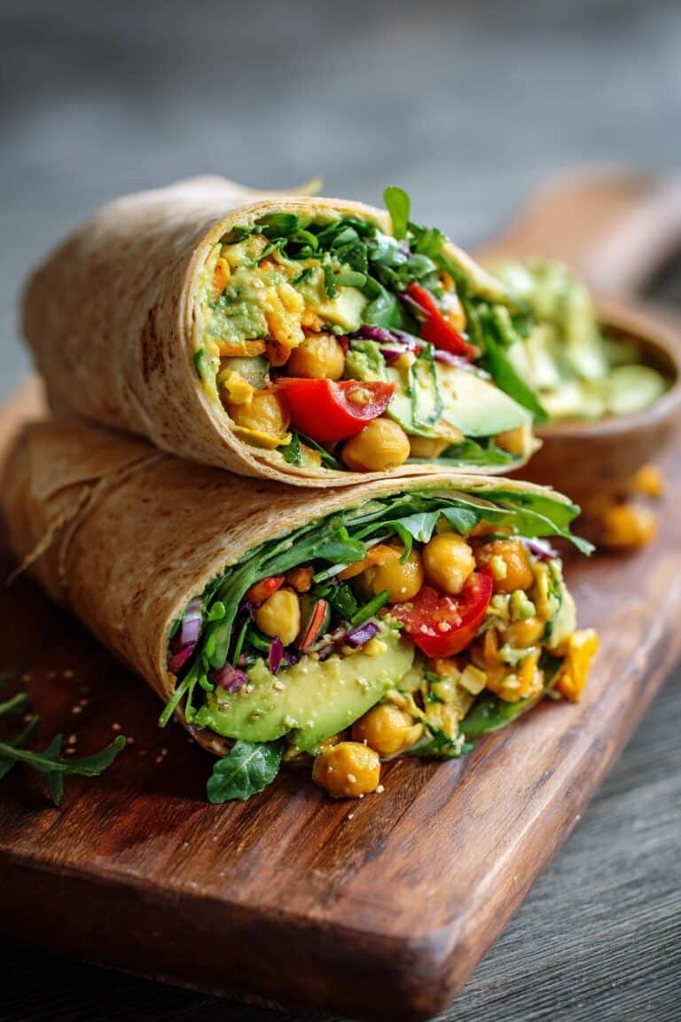 Spicy Chickpea and Avocado Wrap Recipe