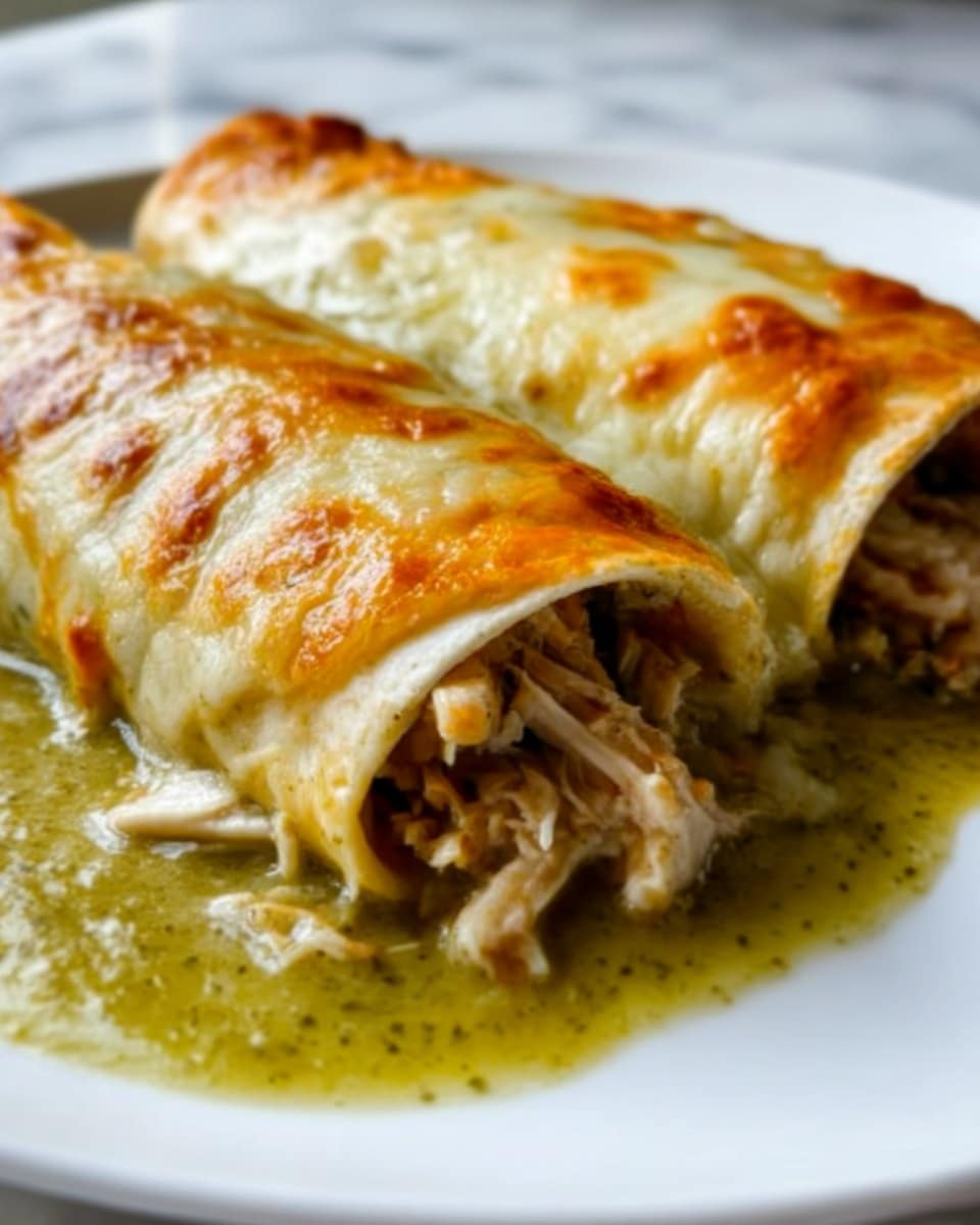 Amazing 20-Minute Green Chile Chicken Enchiladas Recipe - Recipe Image