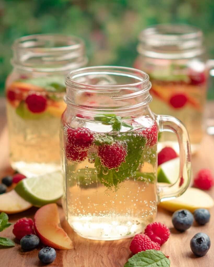 Green Tea Sparkling Fruit Beverage Recipe