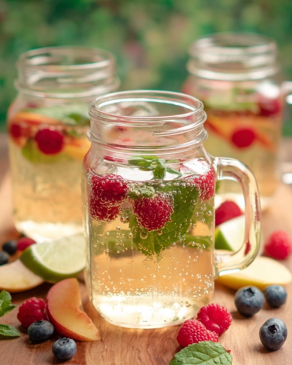 Green Tea Sparkling Fruit Beverage Recipe
