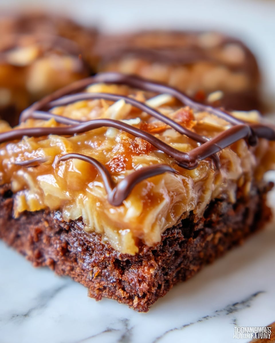 Easy Samoa Brownies Recipe - Recipe Image