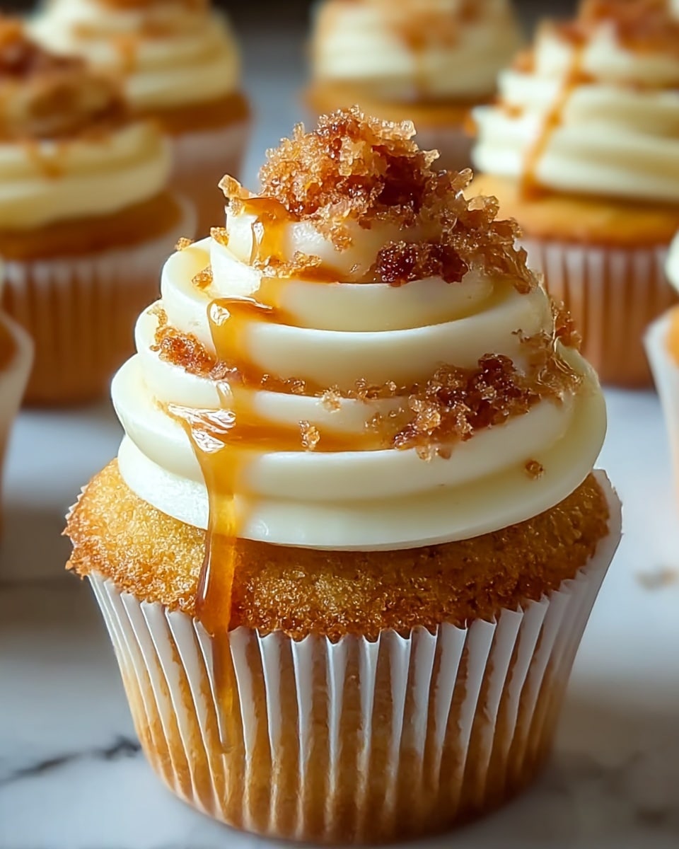 Decadent Vanilla Bean Crème Brûlée Cheesecake Cupcakes Recipe - Recipe Image