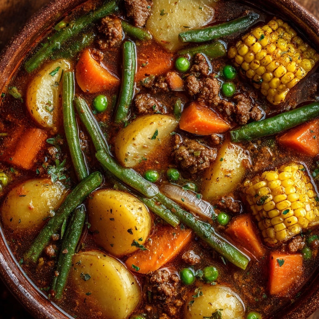 Campfire Gammon Stew with Vegetables and Beans Recipe - Recipe Image