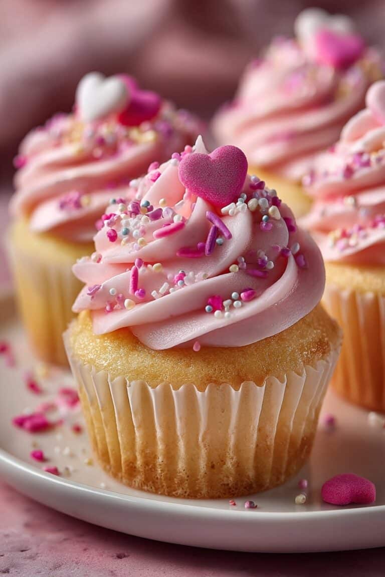 Vanilla Rose Cupcakes Recipe