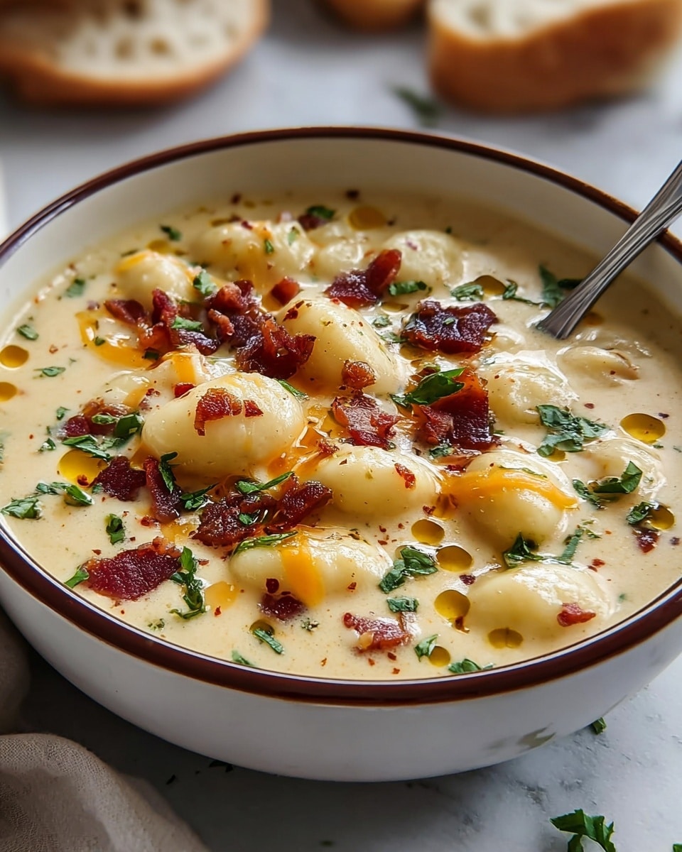 Cheddar Gnocchi Soup: A Creamy and Comforting Recipe - Recipe Image