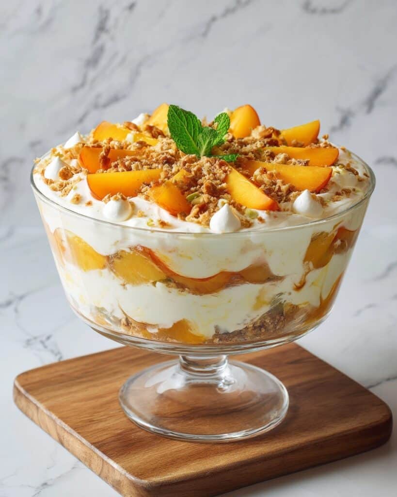 Peach Cobbler Cheesecake Fruit Salad Recipe