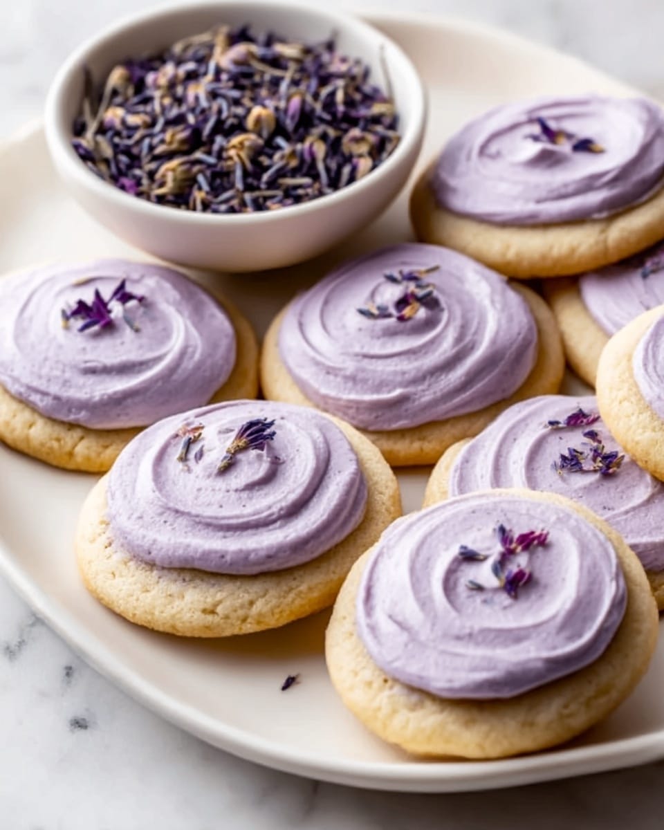 London Fog Cookies with Lavender Frosting Recipe - Recipe Image